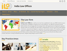 Tablet Screenshot of indialawoffices.com